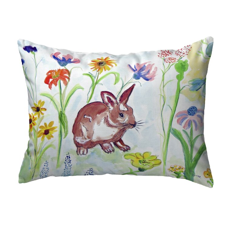 bunny lumbar pillow